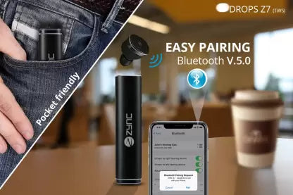Zync TWS Drops Z7 Earbuds Bluetooth without Mic Headset (Black, True Wireless) Zync TWS Drops Z7 Earbuds Bluetooth without Mic Headset (Black, True Wireless)